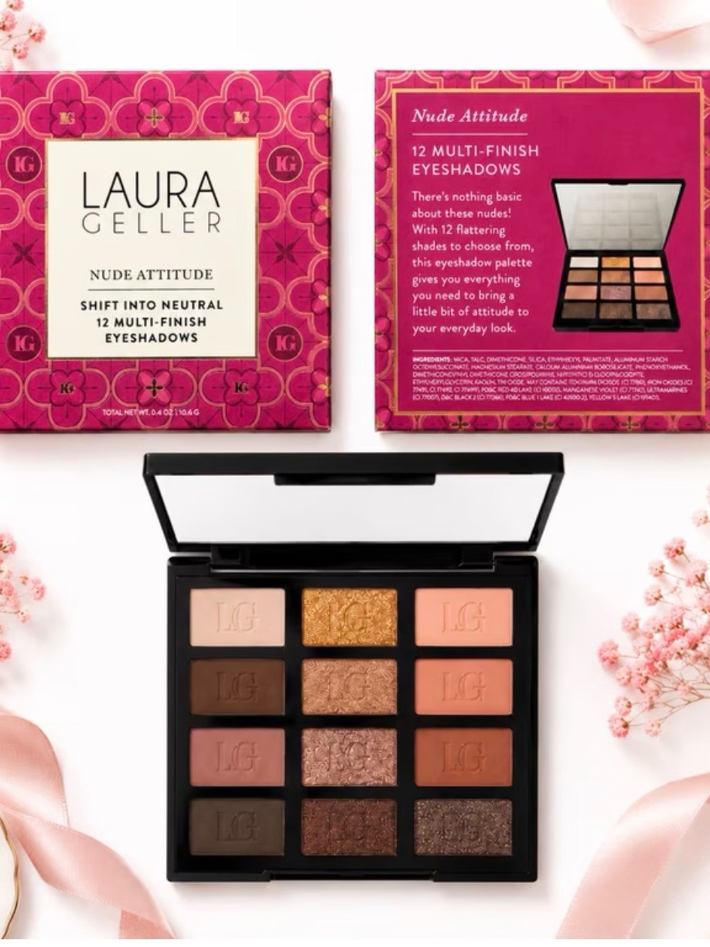 Laura Geller Nude Attitude Shift Into Neutral Eye Palette Matte/Shimmer 0.4 oz